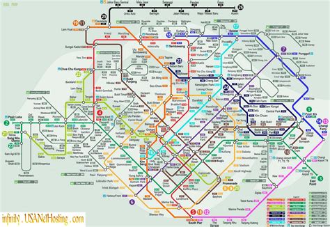 싱가포르 mrt 노선도, 왜 이렇게 복잡할까?